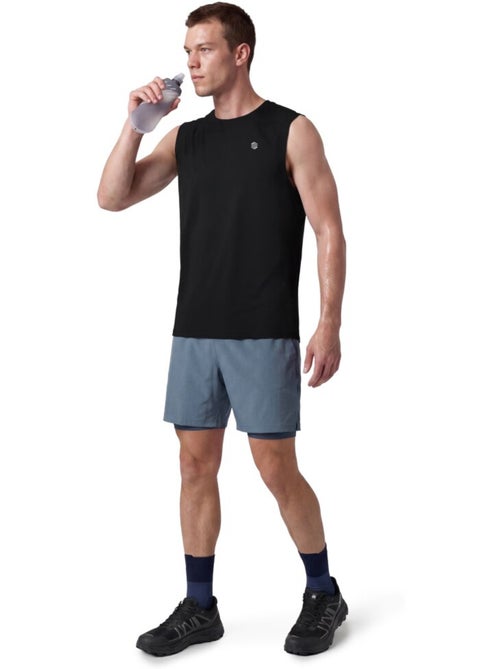 Calções de trail running 2 em 1 para homem - Kiabi
