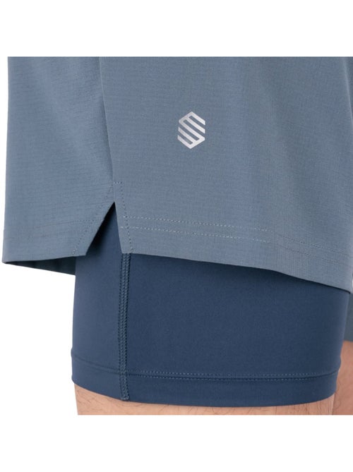 Calções de trail running 2 em 1 para homem - Kiabi