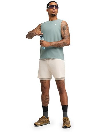 Calções de trail running 2 em 1 para homem