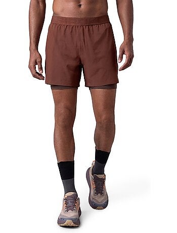 Calções de trail running 2 em 1 para homem