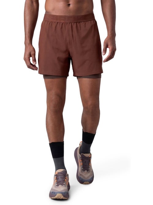 Calções de trail running 2 em 1 para homem - Kiabi