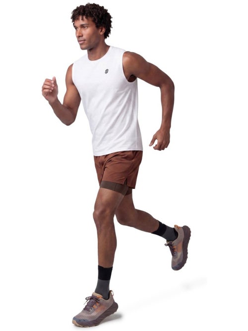 Calções de trail running 2 em 1 para homem - Kiabi