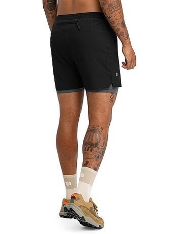 Calções de trail running 2 em 1 para homem