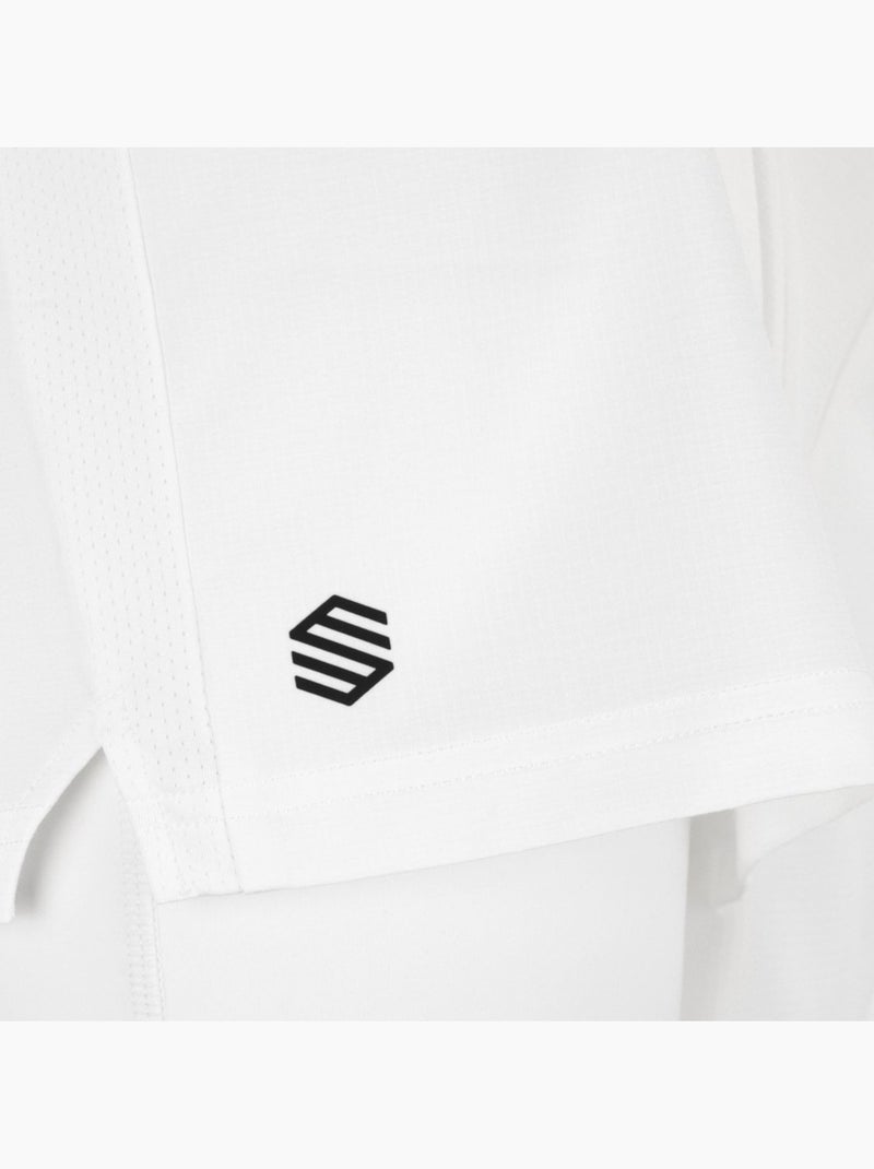 Calções de trail running 2 em 1 para mulher Branco - Kiabi
