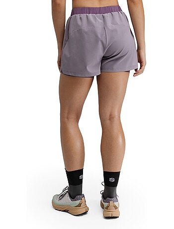 Calções de trail running 2 em 1 para mulher