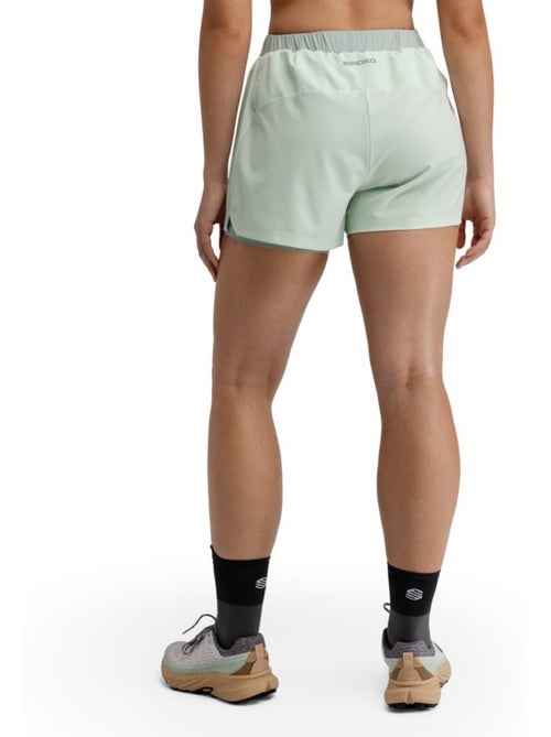 Calções de trail running 2 em 1 para mulher - Kiabi