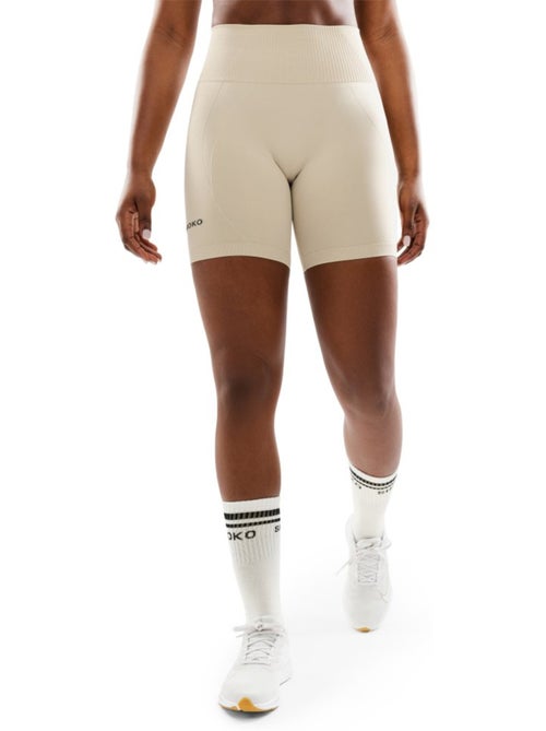Calções de treino sem costuras para mulher - Kiabi