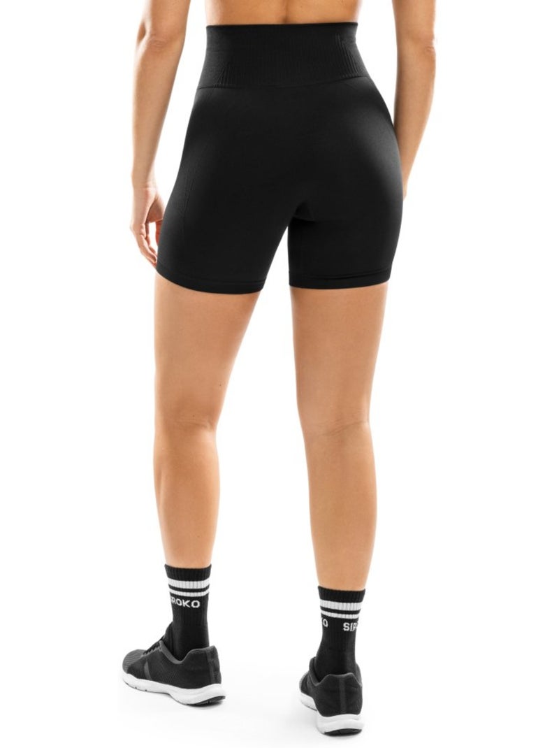 Calções de treino sem costuras para mulher Preto - Kiabi