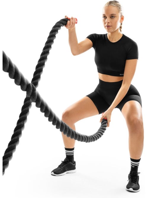 Calções de treino sem costuras para mulher - Kiabi