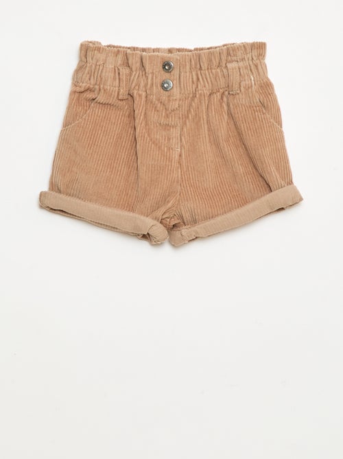 Calções de veludo - Kiabi