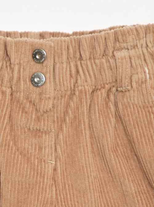 Calções de veludo - Kiabi