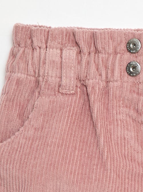 Calções de veludo - Kiabi