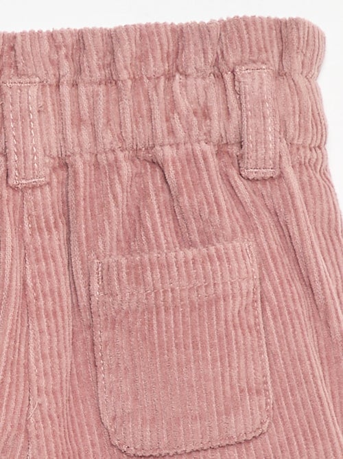 Calções de veludo - Kiabi