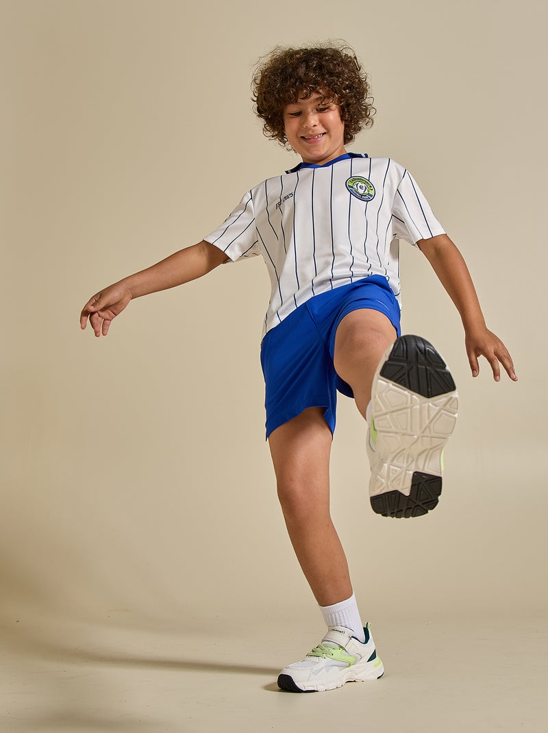 Calções desportivos com bolso traseiro com fecho - (ekstract) Azul - Kiabi