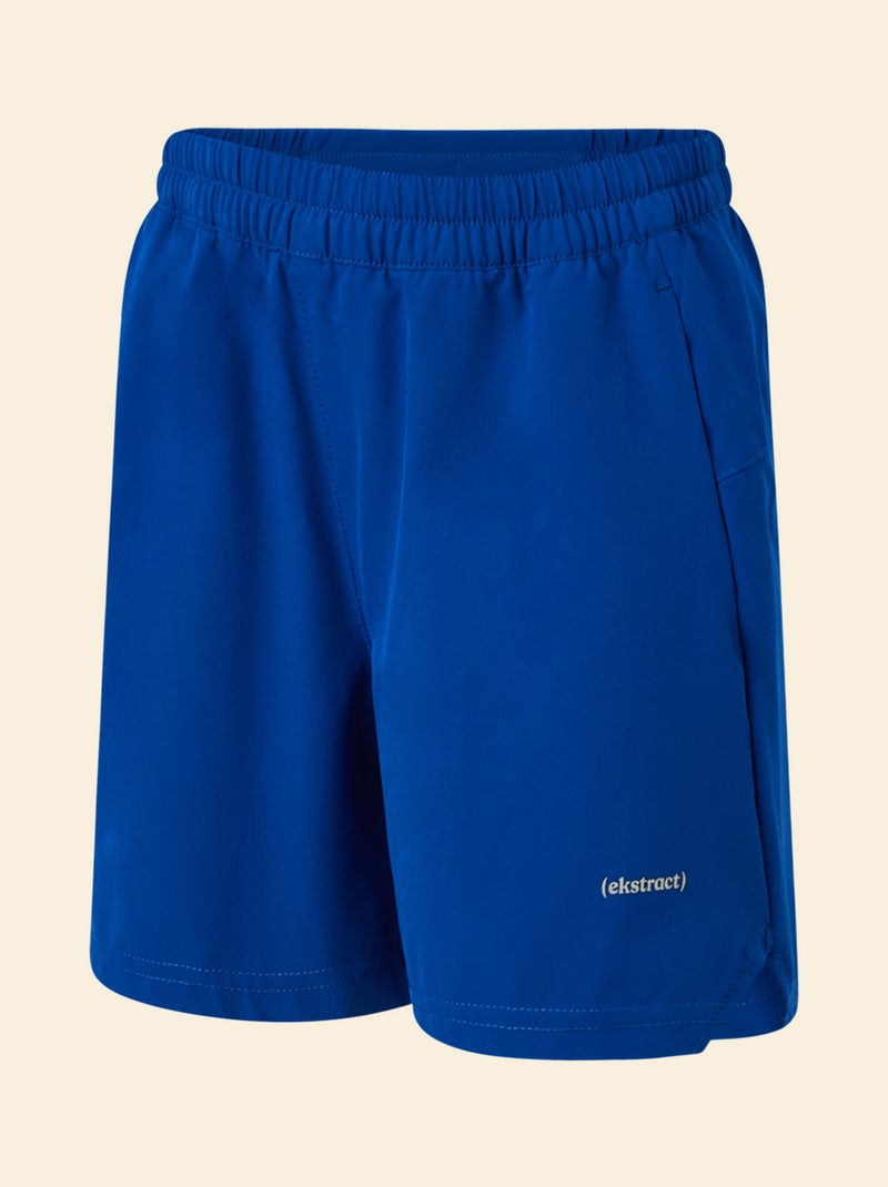 Calções desportivos com bolso traseiro com fecho - (ekstract) Azul - Kiabi