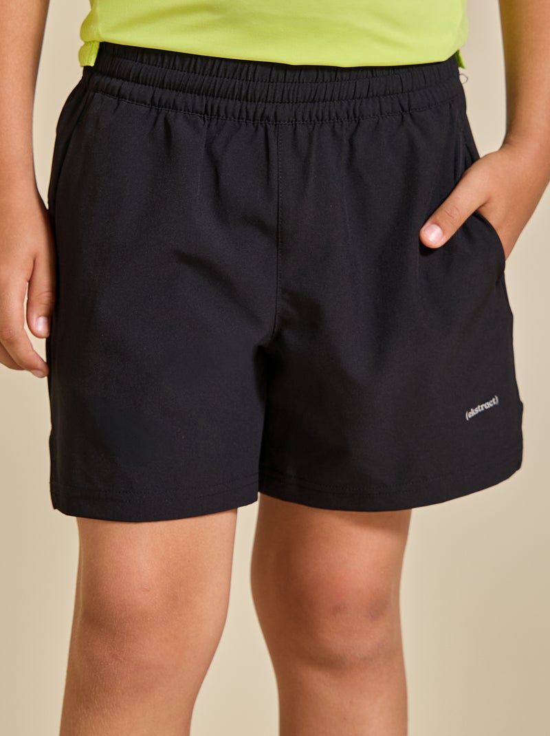 Calções desportivos com bolso traseiro com fecho - (ekstract) Preto - Kiabi