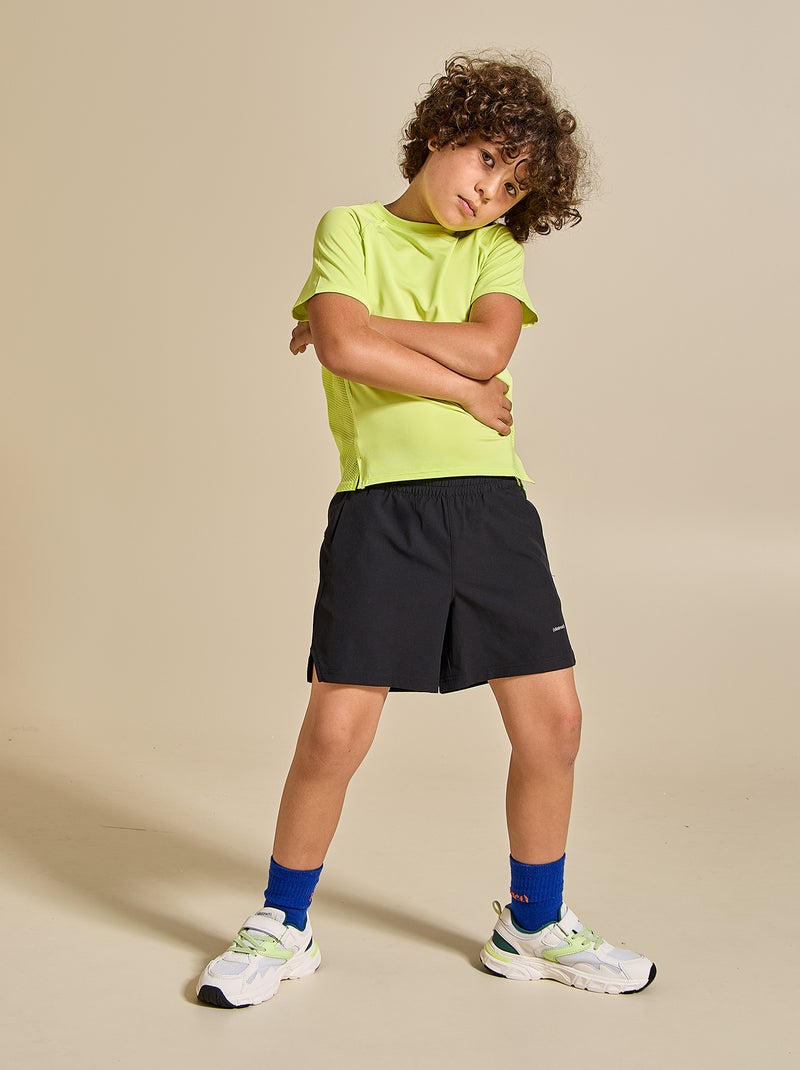 Calções desportivos com bolso traseiro com fecho - (ekstract) Preto - Kiabi