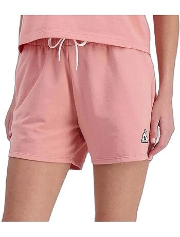 Calções Desportivos Femininos Le Coq Sportif Ess N°1 Rosa