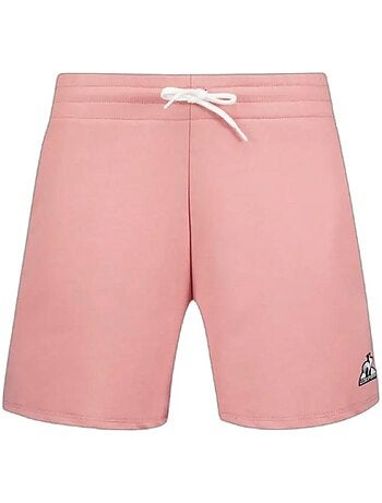 Calções desportivos femininos le coq sportif ess n°1 rosa