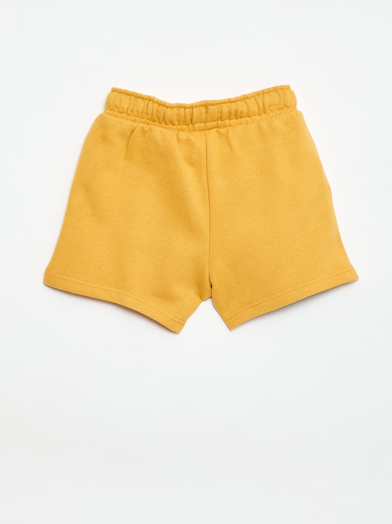 Calções 'Disney' em moletom não felpudo Amarelo - Kiabi
