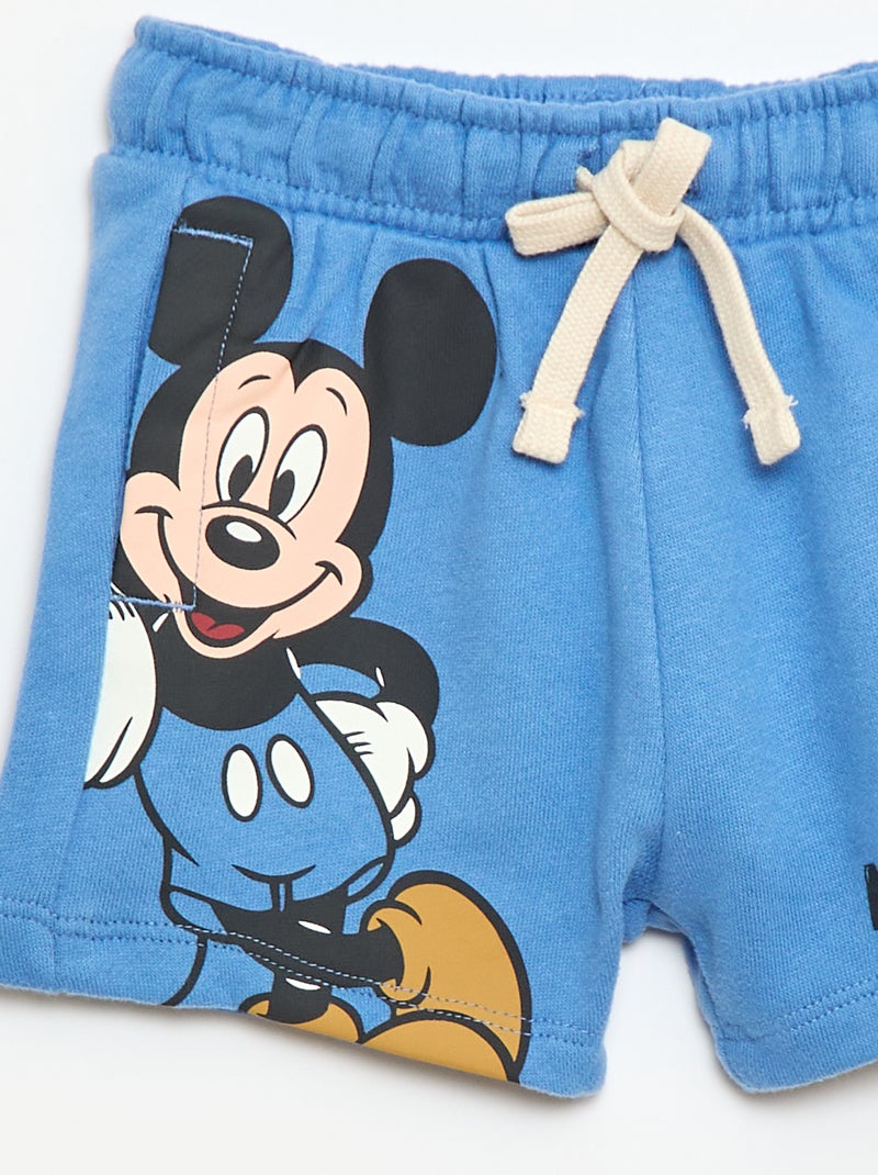 Calções 'Disney' em moletom não felpudo Azul - Kiabi