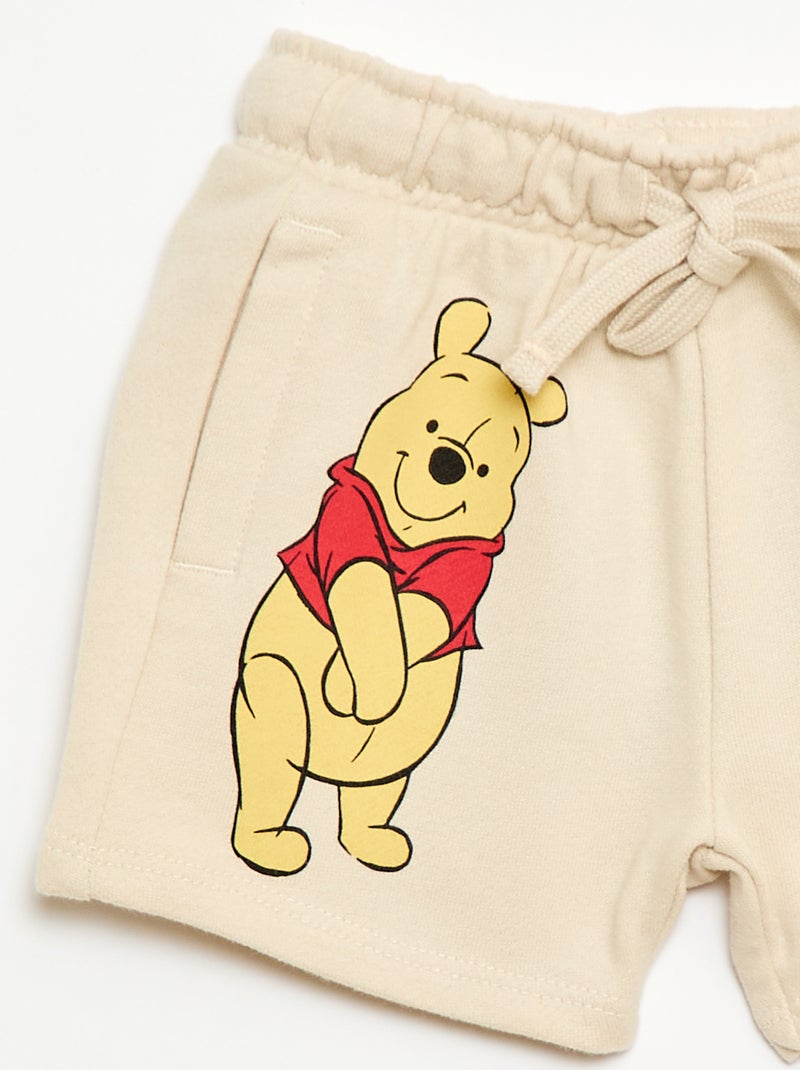 Calções 'Disney' em moletom não felpudo Bege - Kiabi