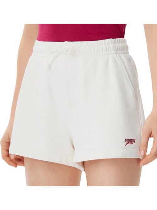 Calções Écru Tommy Hilfiger Script para Mulher - Kiabi Calções Écru Tommy Hilfiger Script para Mulher - Kiabi