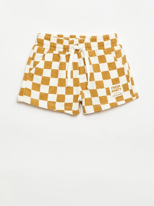 Calções em baby terry - Kiabi