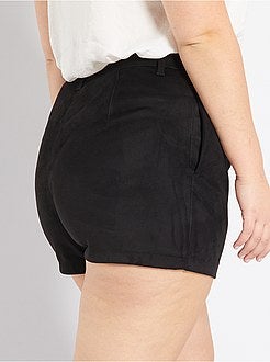 Calções em camurça sintética - Kiabi