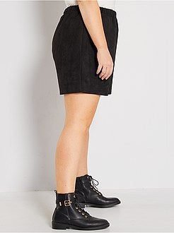 Calções em camurça sintética - Kiabi