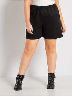 Calções em camurça sintética - Kiabi