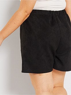 Calções em camurça sintética - Kiabi