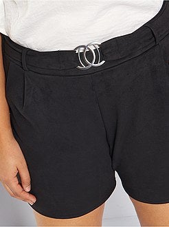 Calções em camurça sintética - Kiabi