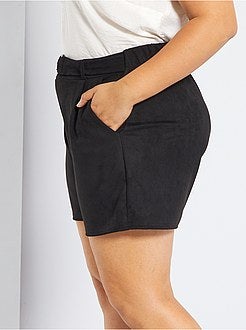 Calções em camurça sintética - Kiabi