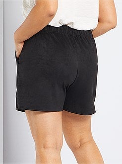 Calções em camurça sintética - Kiabi