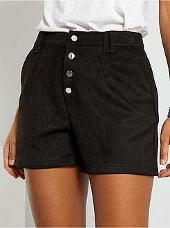 Calções em camurça sintética - Kiabi