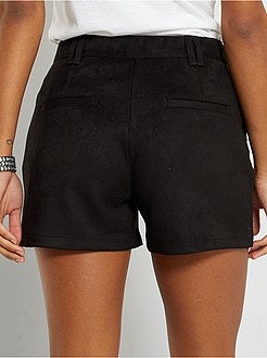 Calções em camurça sintética - Kiabi