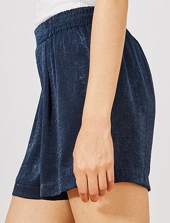 Calções em cetim - Kiabi