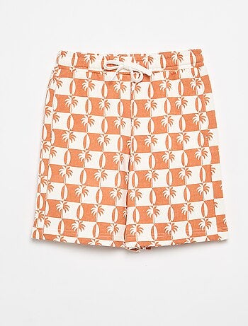 Calções em felpa francesa estampados