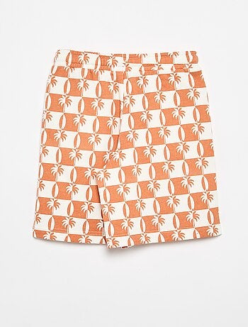 Calções em felpa francesa estampados