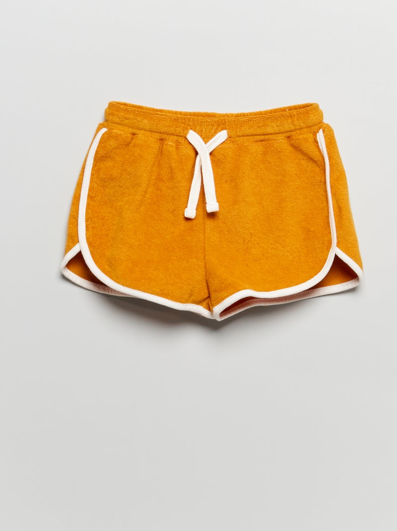 Calções em felpo AMARELO - Kiabi