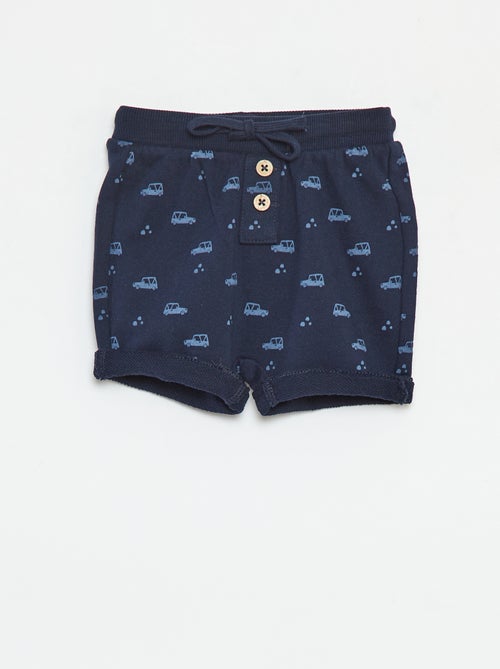 Calções em french terry estampados - Kiabi