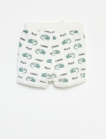 Calções em french terry estampados