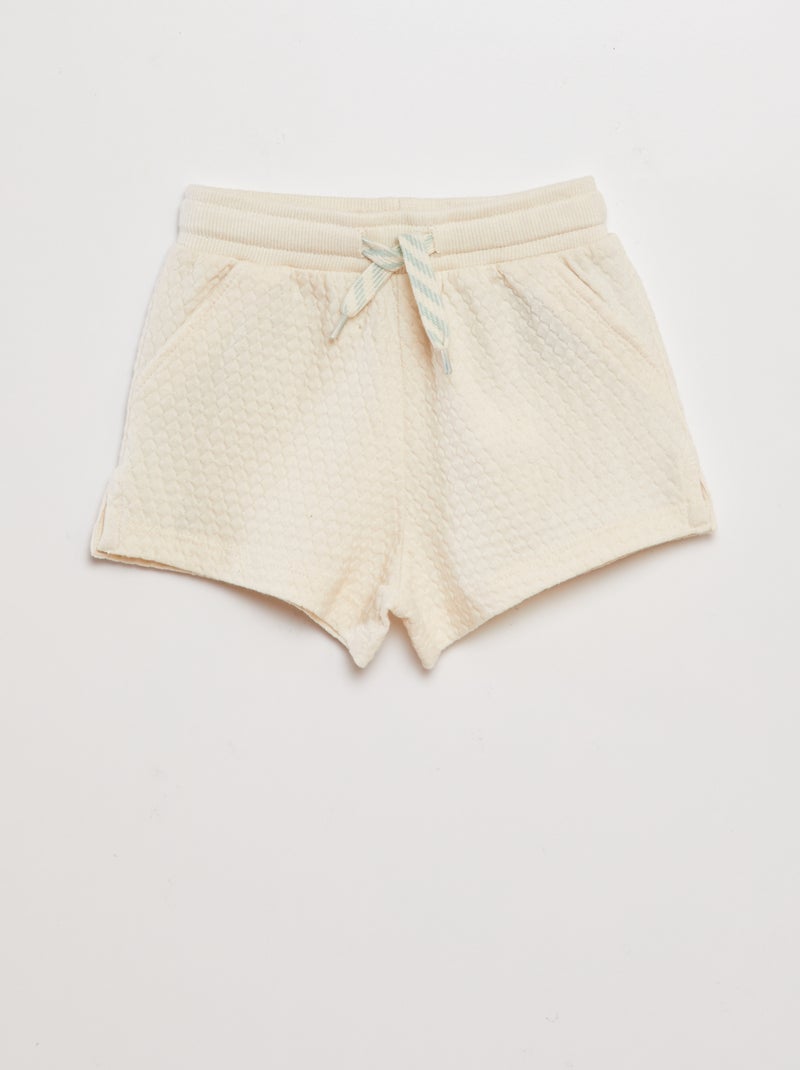 Calções em jersey acolchoados BRANCO - Kiabi