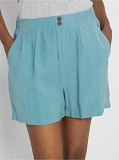 Calções em lyocell - Kiabi