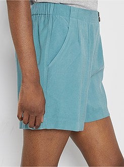 Calções em lyocell - Kiabi