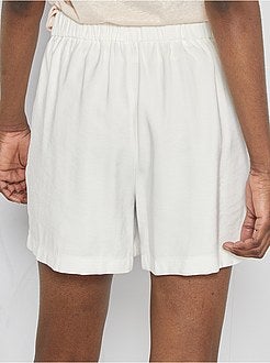 Calções em lyocell - Kiabi