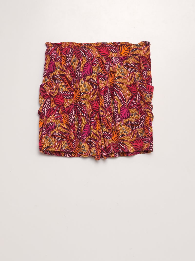 Calções em malha crepe BRANCO - Kiabi