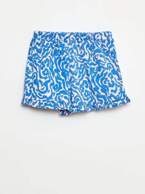 Calções em malha franzida - Kiabi