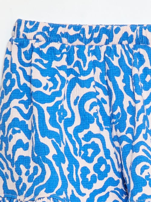 Calções em malha franzida - Kiabi